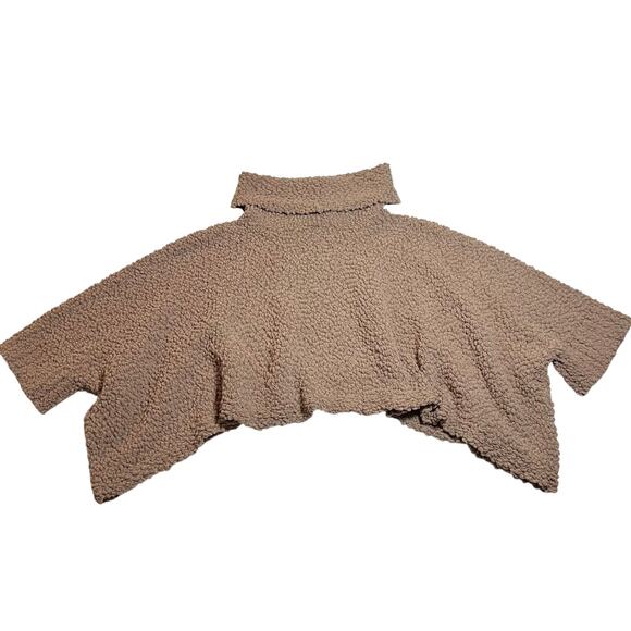 Romeo & Juliet Couture Turtleneck Popcorn Knit Pullover Poncho Sweater Size S - Picture 1 of 6